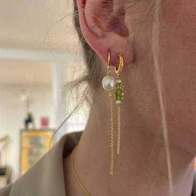 Sistie — Beach Green Earrings Sistie Beach Green Earrings — Øreringer
