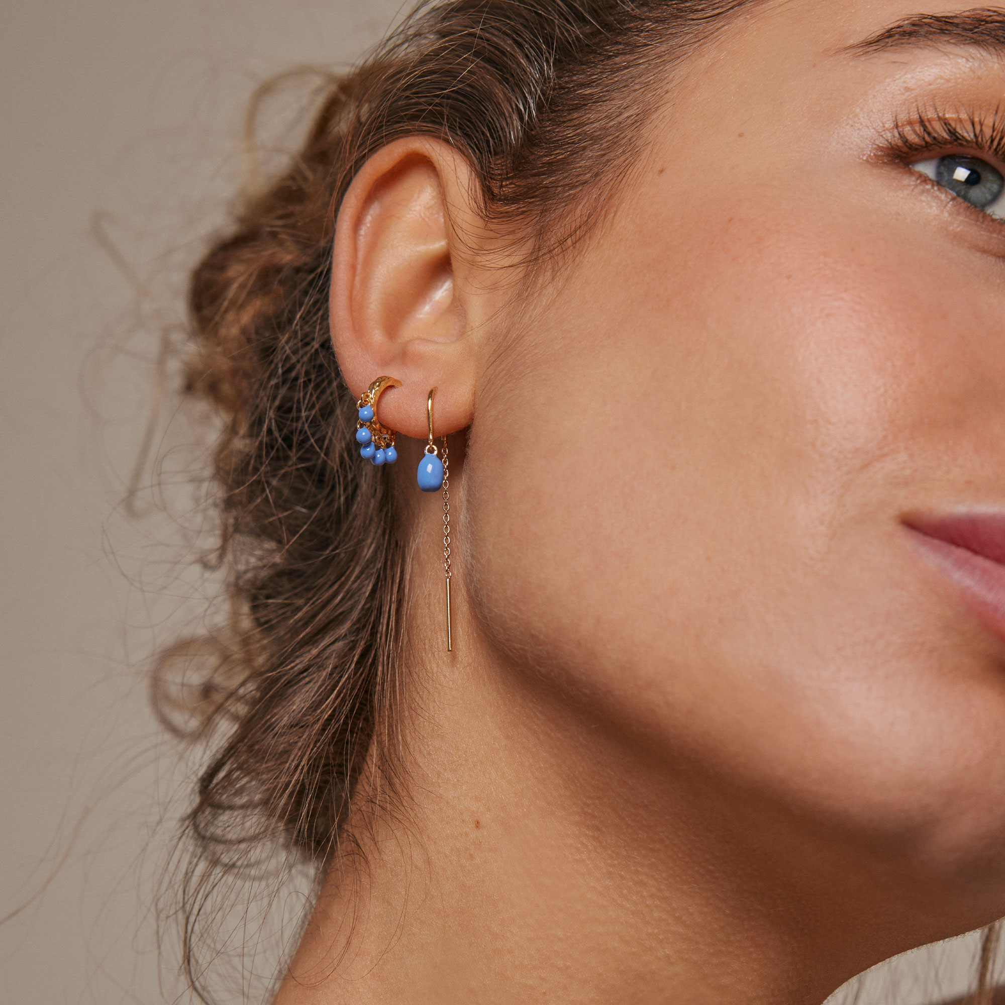 Enamel Copenhagen Eleanor Earrings Cornflower — Kolczyk