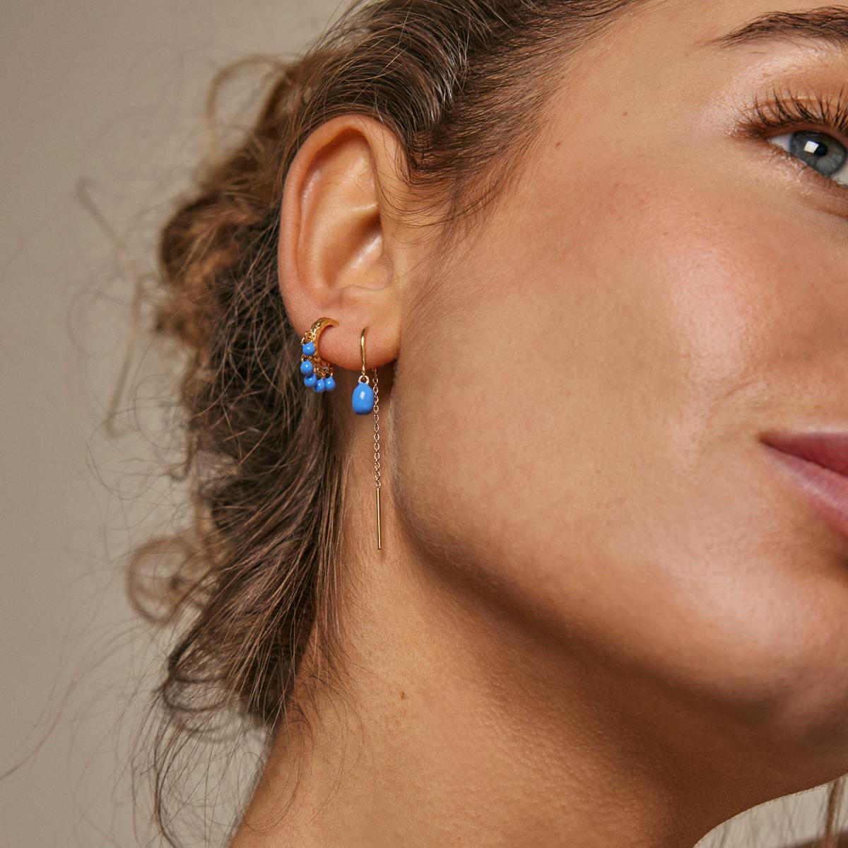 Enamel Copenhagen — Eleanor Earrings Cornflower Enamel Copenhagen Eleanor Earrings Cornflower — Earrings