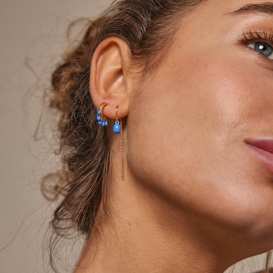 Enamel Copenhagen — Eleanor Earrings Cornflower Enamel Copenhagen Eleanor Earrings Cornflower — Øreringe