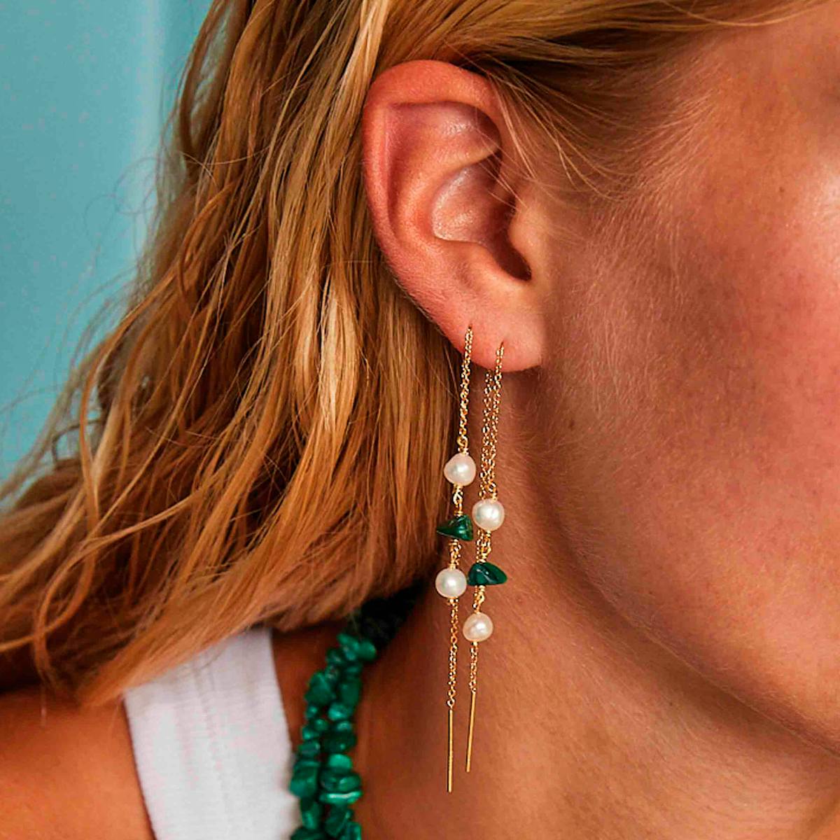 Hultquist Copenhagen — Green Ellie Earrings Hultquist Copenhagen Green Ellie Earrings — Ohrringe