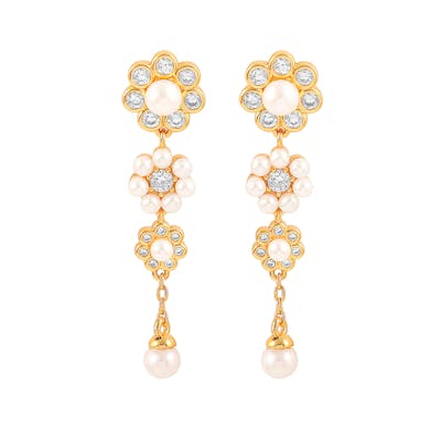 Hultquist Copenhagen — Aya Tripple Flower Earrings Hultquist Copenhagen Aya Tripple Flower Earrings — Øreringe