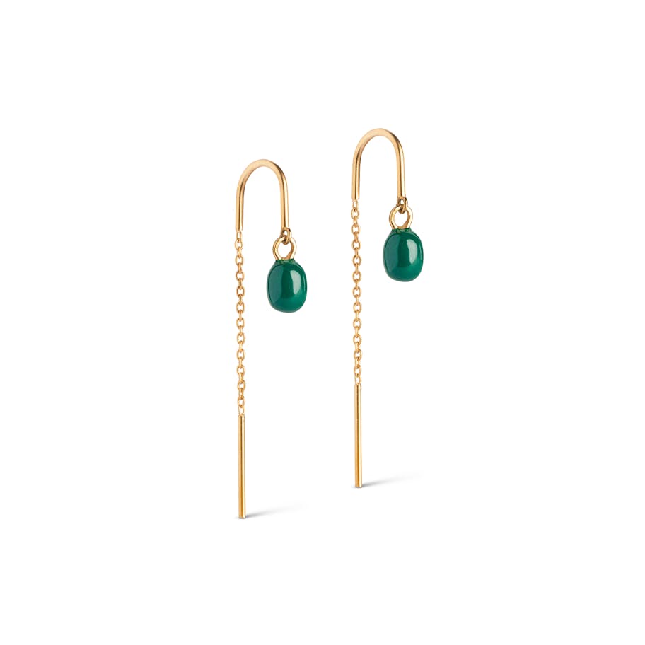 Enamel Copenhagen — Eleanor Earrings Petrol Green Enamel Copenhagen Eleanor Earrings Petrol Green — Örhängen