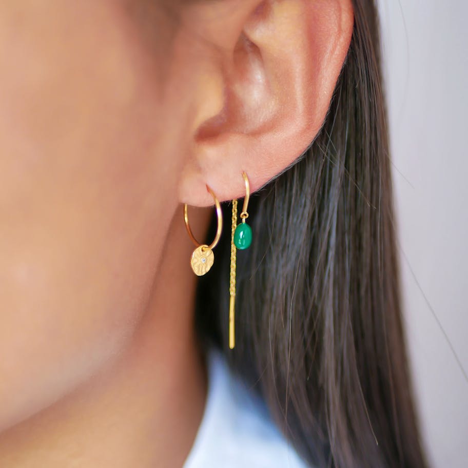 Enamel Copenhagen — Eleanor Earrings Petrol Green Enamel Copenhagen Eleanor Earrings Petrol Green — Örhängen