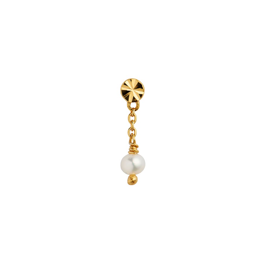 STINE A Jewelry — Tres Petit Etoile Earring With Pearl STINE A Jewelry Tres Petit Etoile Earring With Pearl — Oorbel
