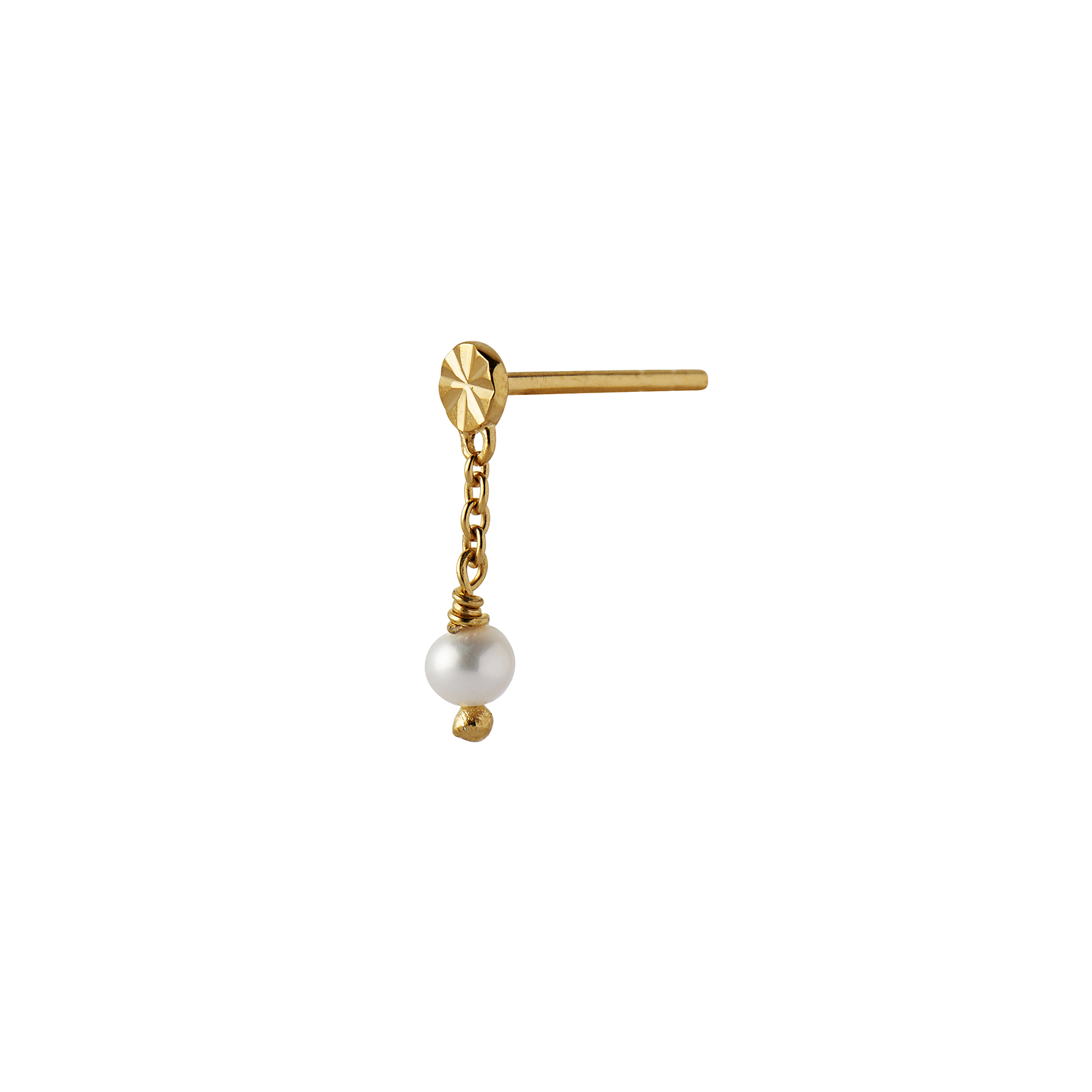 STINE A Jewelry Tres Petit Etoile Earring With Pearl — Oorbel