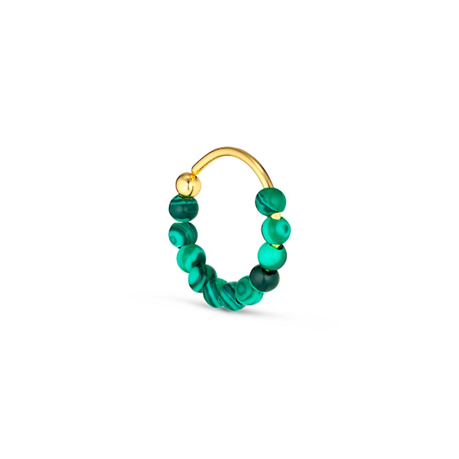 Jane Kønig — Bermuda Malachite Twist Jane Kønig Bermuda Malachite Twist — Øreringer