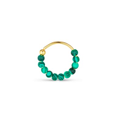 Jane Kønig — Bermuda Malachite Twist Jane Kønig Bermuda Malachite Twist — Øreringer
