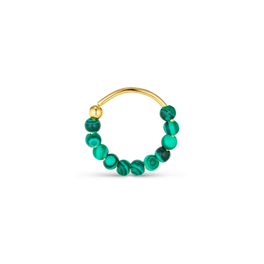 Jane Kønig — Bermuda Malachite Twist Jane Kønig Bermuda Malachite Twist — Øreringer