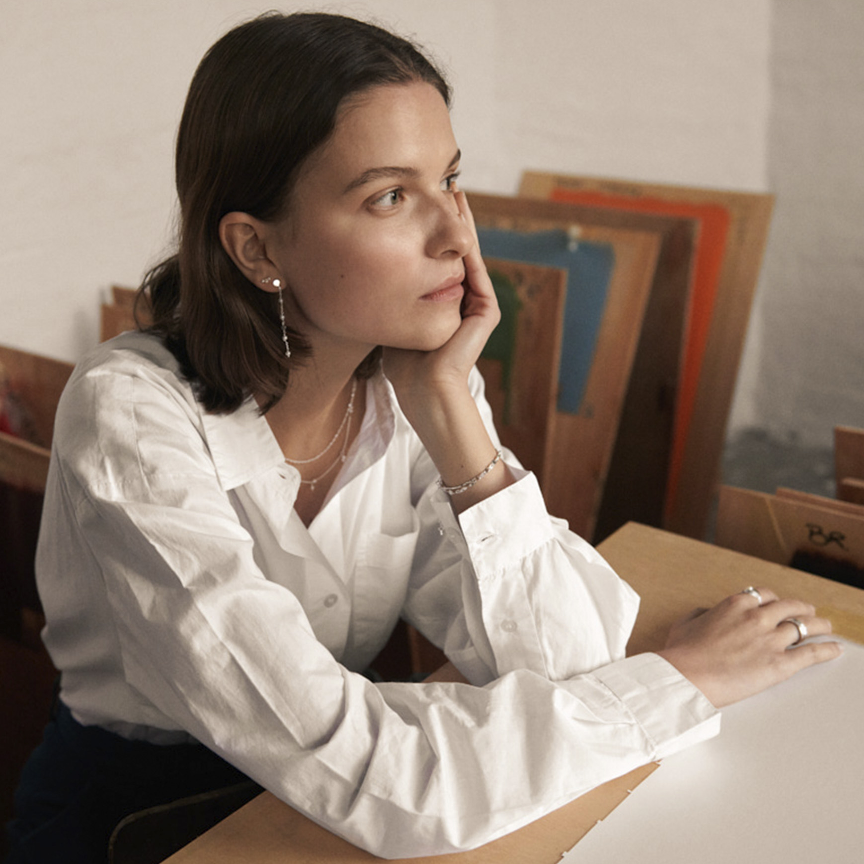 Pernille Corydon Ocean Pearl Earsticks — Kolczyk