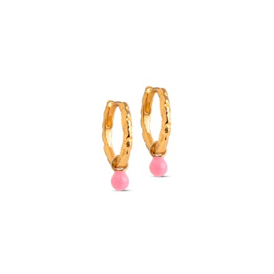 Enamel Copenhagen — Belle Hoops Light Pink Enamel Copenhagen Belle Hoops Light Pink — Ohrringe