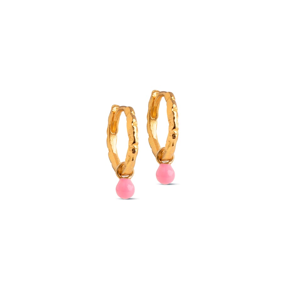 Enamel Copenhagen — Belle Hoops Light Pink Enamel Copenhagen Belle Hoops Light Pink — Örhängen