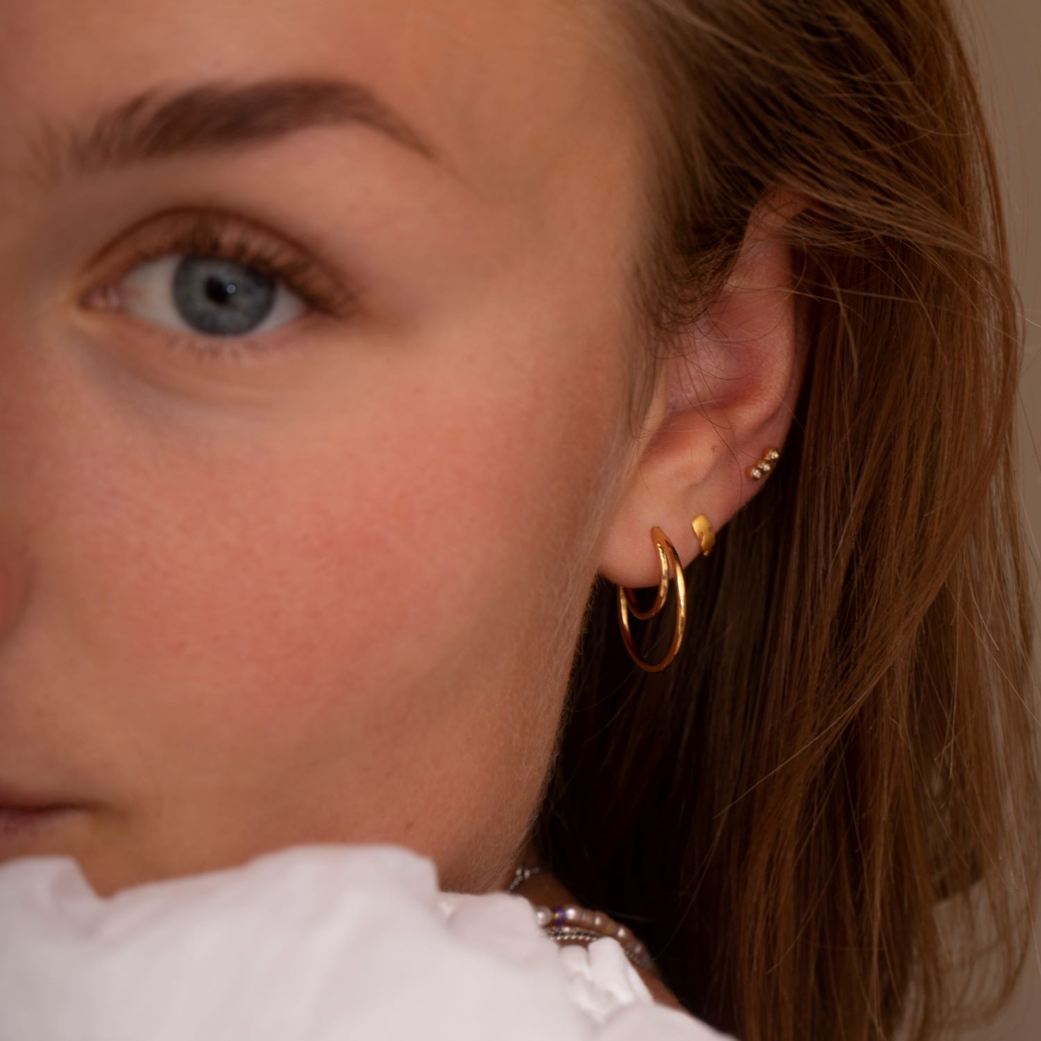 STINE A Jewelry Double Creol Earring — Kolczyk