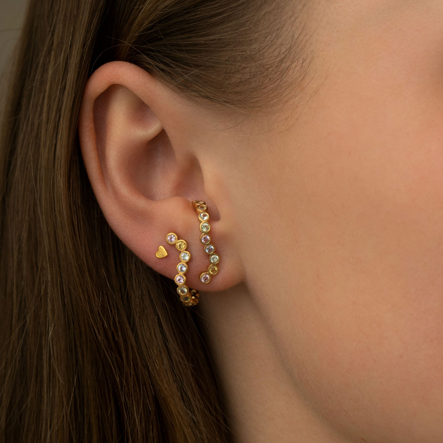 STINE A Jewelry Petit Love Heart Earring — Náušnice