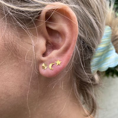 Jane Kønig — Reflection Halfmoon Stud Jane Kønig Reflection Halfmoon Stud — Earrings