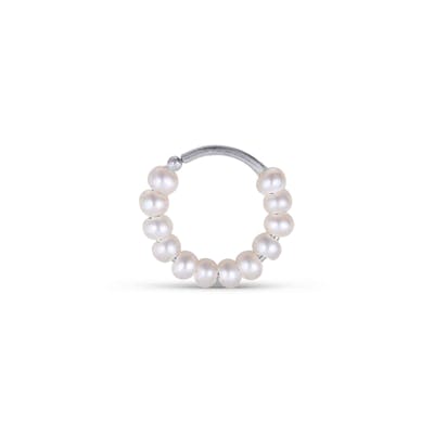 Jane Kønig — Row Pearl Twist Hoop Jane Kønig Row Pearl Twist Hoop — Náušnice