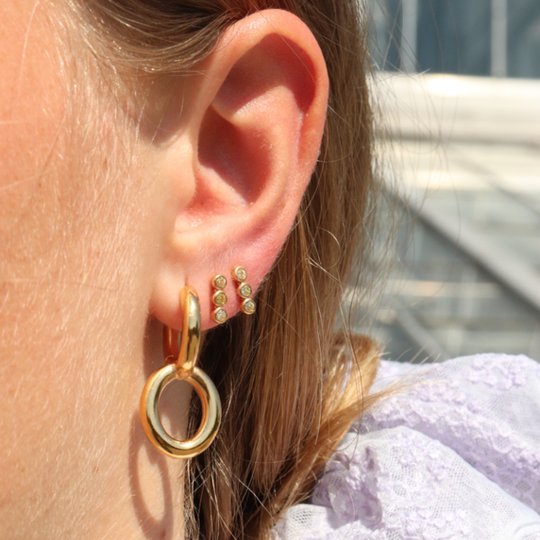 Pico Maxie Double Hoops — Kolczyk