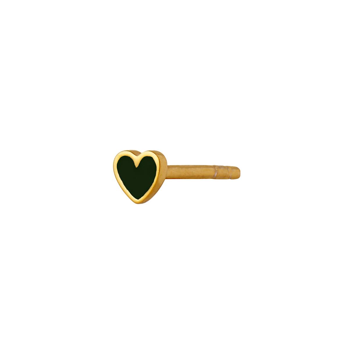 STINE A Jewelry — Petit Love Heart Earstick Black STINE A Jewelry Petit Love Heart Earstick Black — Øreringer