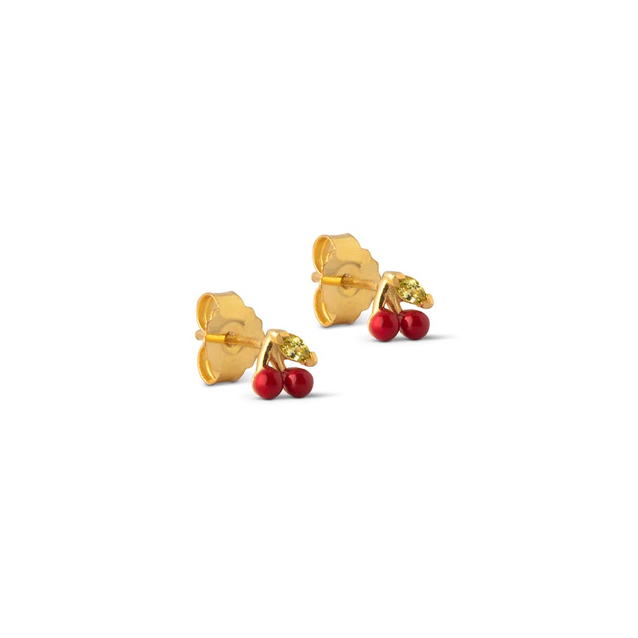 Enamel Copenhagen — Cherry Studs Red Enamel Copenhagen Cherry Studs Red — Örhängen