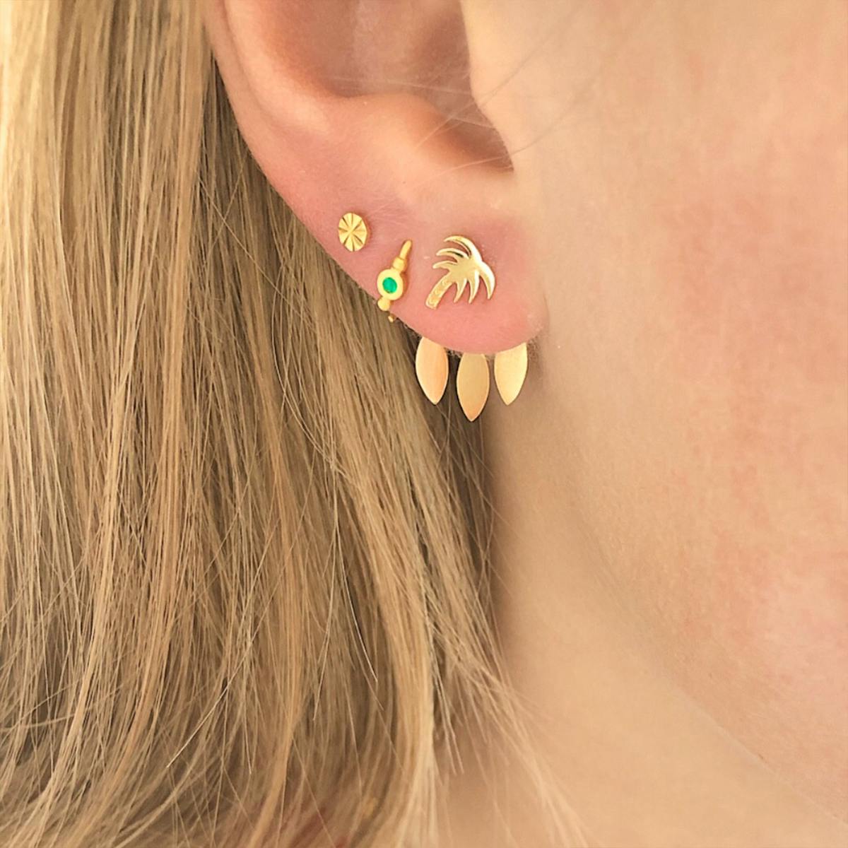 STINE A Jewelry — Dancing Three Leaves Behind Ear STINE A Jewelry Dancing Three Leaves Behind Ear — Øreringer