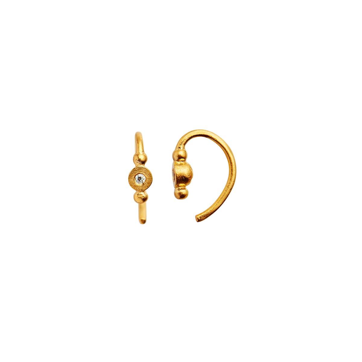STINE A Jewelry — Petit Bon-Bon White Zircon Earring Piece STINE A Jewelry Petit Bon-Bon White Zircon Earring Piece — Øreringer