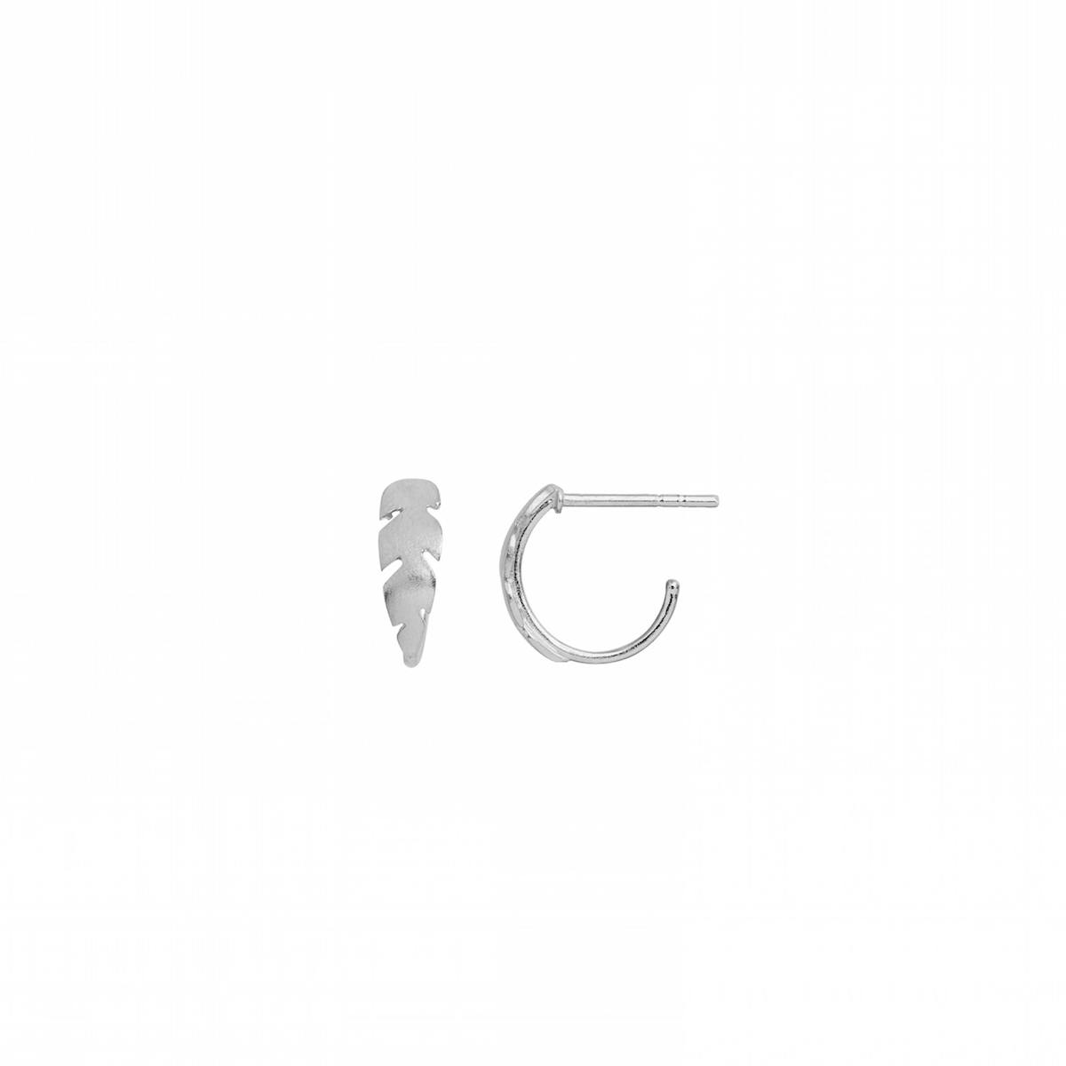 STINE A Jewelry — Petit Creol With Feather Earring STINE A Jewelry Petit Creol With Feather Earring — Øreringer