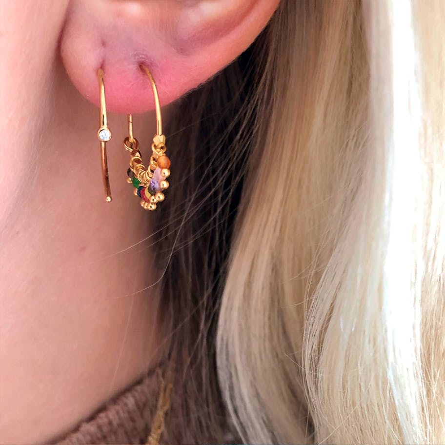 STINE A Jewelry — One Dot Open Creol STINE A Jewelry One Dot Open Creol — Øreringer