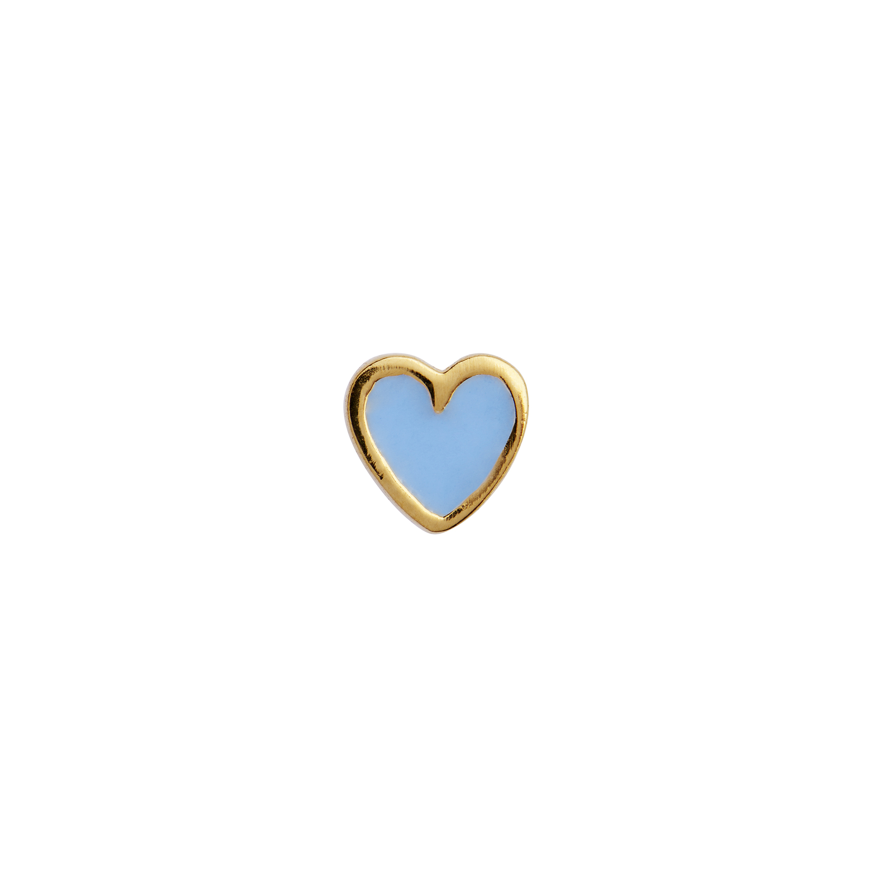 STINE A Jewelry Petit Love Heart Earstick Light Blue — Náušnice