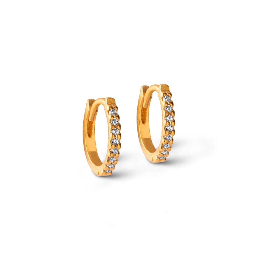 Enamel Copenhagen — Petite Flora Hoops 8mm Enamel Copenhagen Petite Flora Hoops 8mm — Örhängen