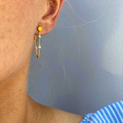 Enamel Copenhagen — Lola Earrings Rainbow Enamel Copenhagen Lola Earrings Rainbow — Øreringer