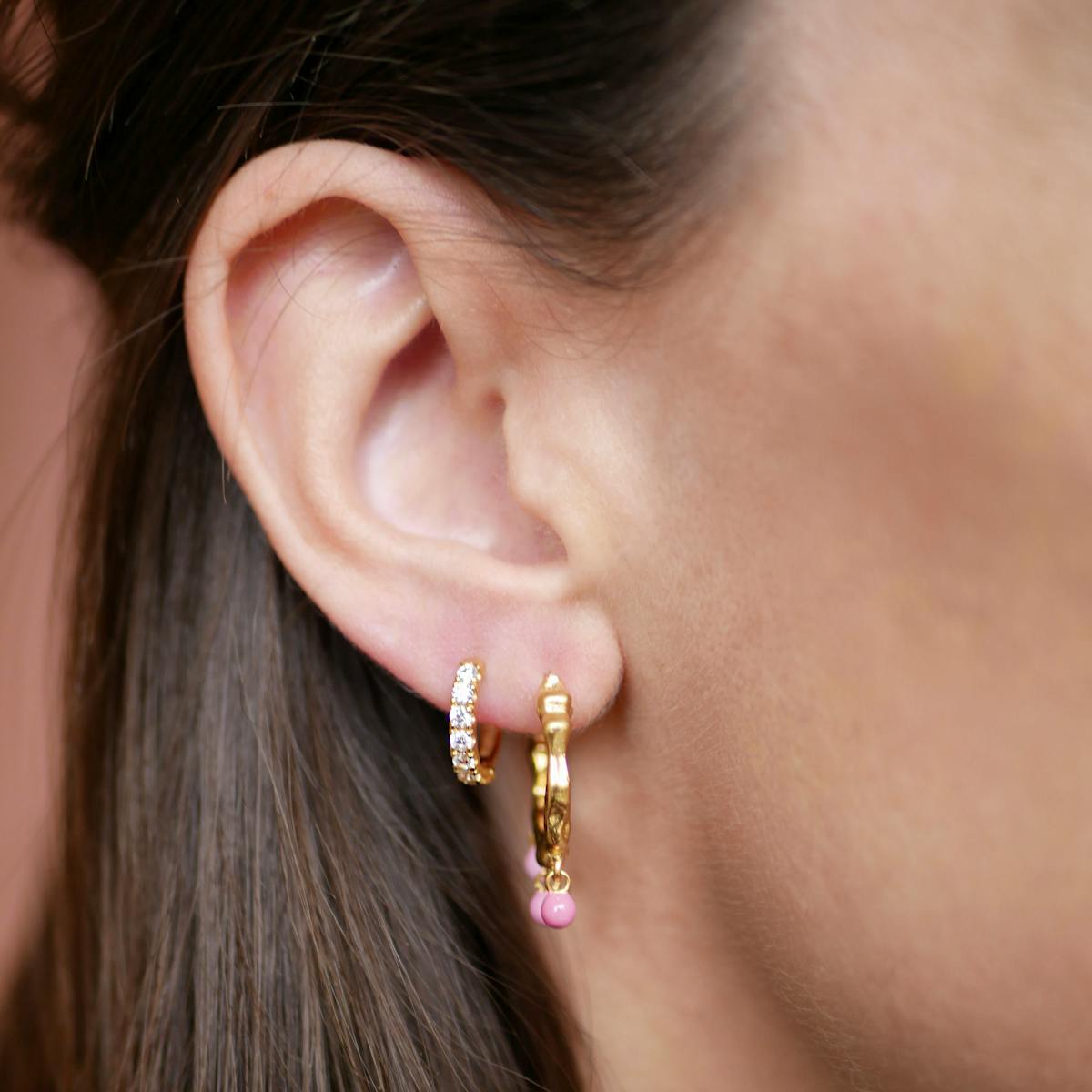 Enamel Copenhagen — Flora hoops Enamel Copenhagen Flora hoops — Øreringer