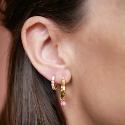 Enamel Copenhagen — Flora hoops Enamel Copenhagen Flora hoops — Øreringer