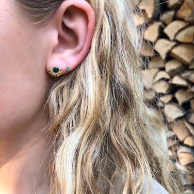 Enamel Copenhagen — Soleil earsticks Petrol Green Enamel Copenhagen Soleil earsticks Petrol Green — Boucle d'oreille
