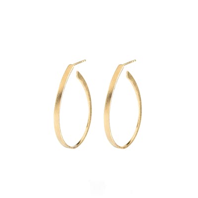 Pernille Corydon — Oval Creol earrings Pernille Corydon Oval Creol earrings — Øreringer