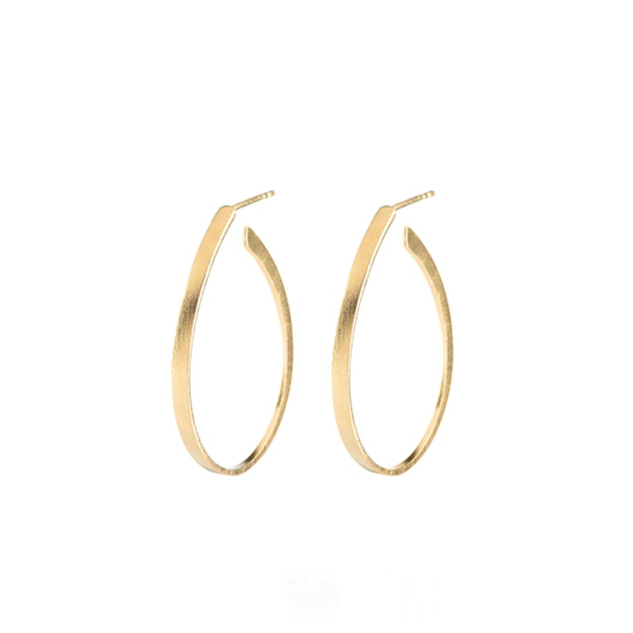 Pernille Corydon — Oval Creol earrings Pernille Corydon Oval Creol earrings — Örhängen