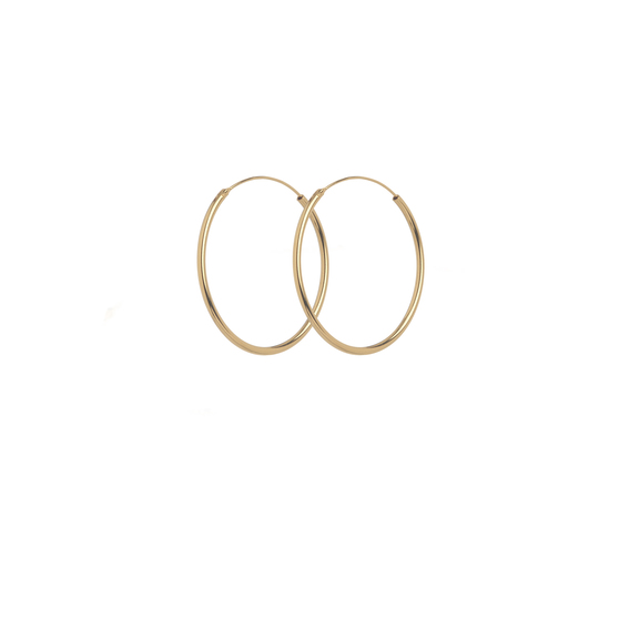 Pernille Corydon Plain Hoop earrings — Náušnice