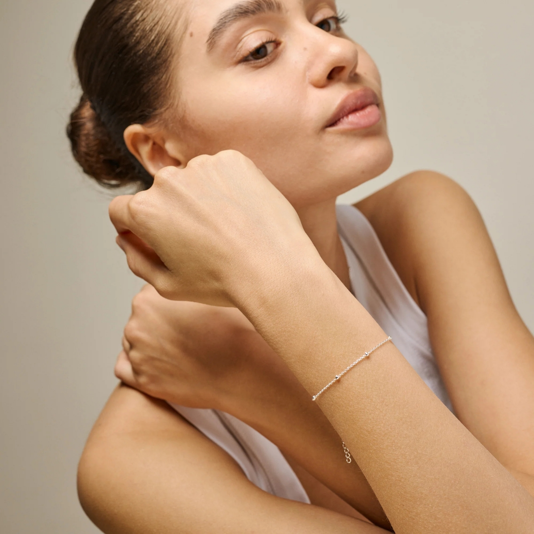 Enamel Copenhagen Beaded Chain Bracelet — Armband