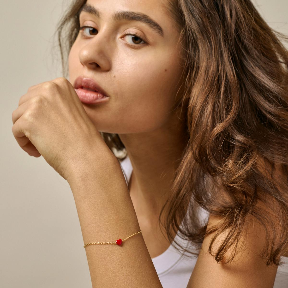 Enamel Copenhagen — Amore Bracelet Red Enamel Copenhagen Amore Bracelet Red — Bracelet