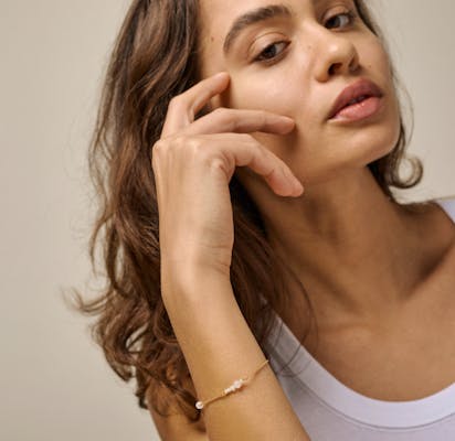 Enamel Copenhagen — Sofia Bracelet White and Pearls Enamel Copenhagen Sofia Bracelet White and Pearls — Bracelet