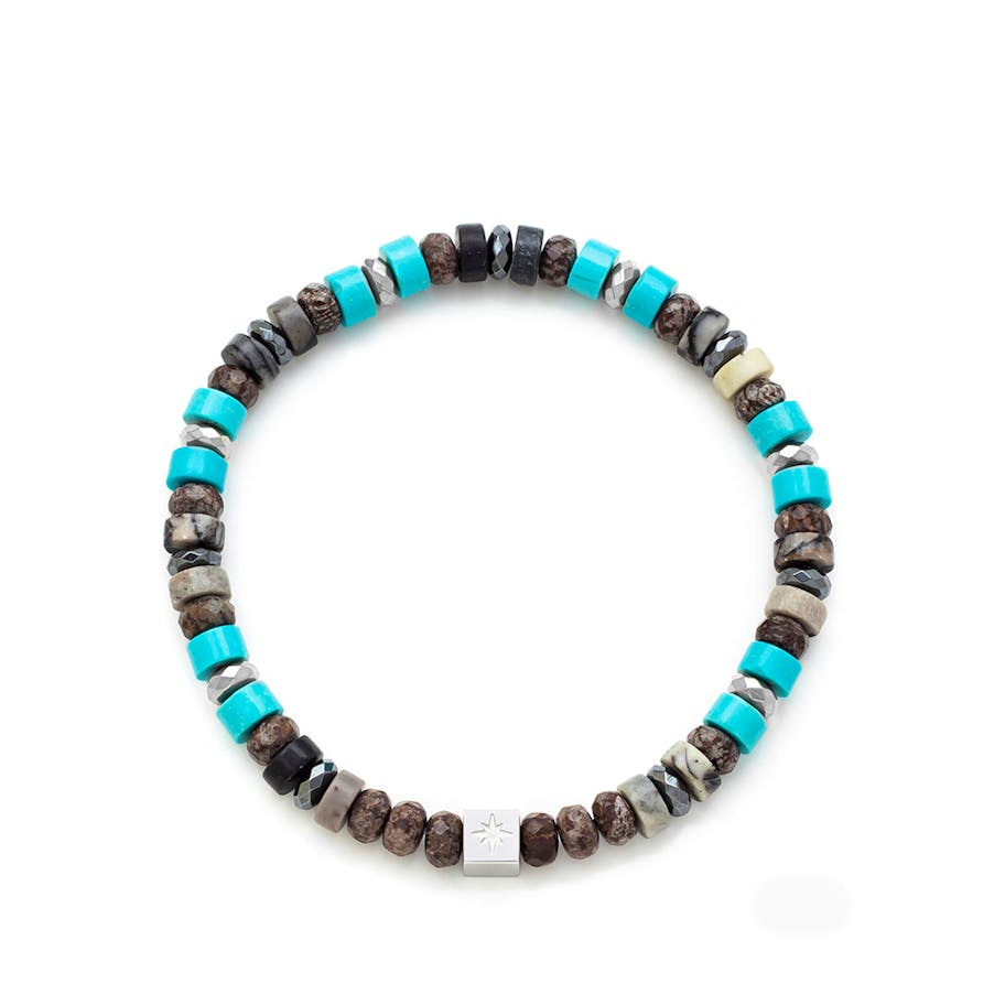 SAMIE — Matheo Bracelet Turquoise And Dark Stone SAMIE Matheo Bracelet Turquoise And Dark Stone — Armband