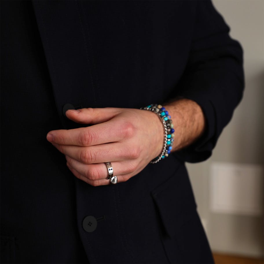 SAMIE — Matheo Bracelet Turquoise And Dark Stone SAMIE Matheo Bracelet Turquoise And Dark Stone — Armband
