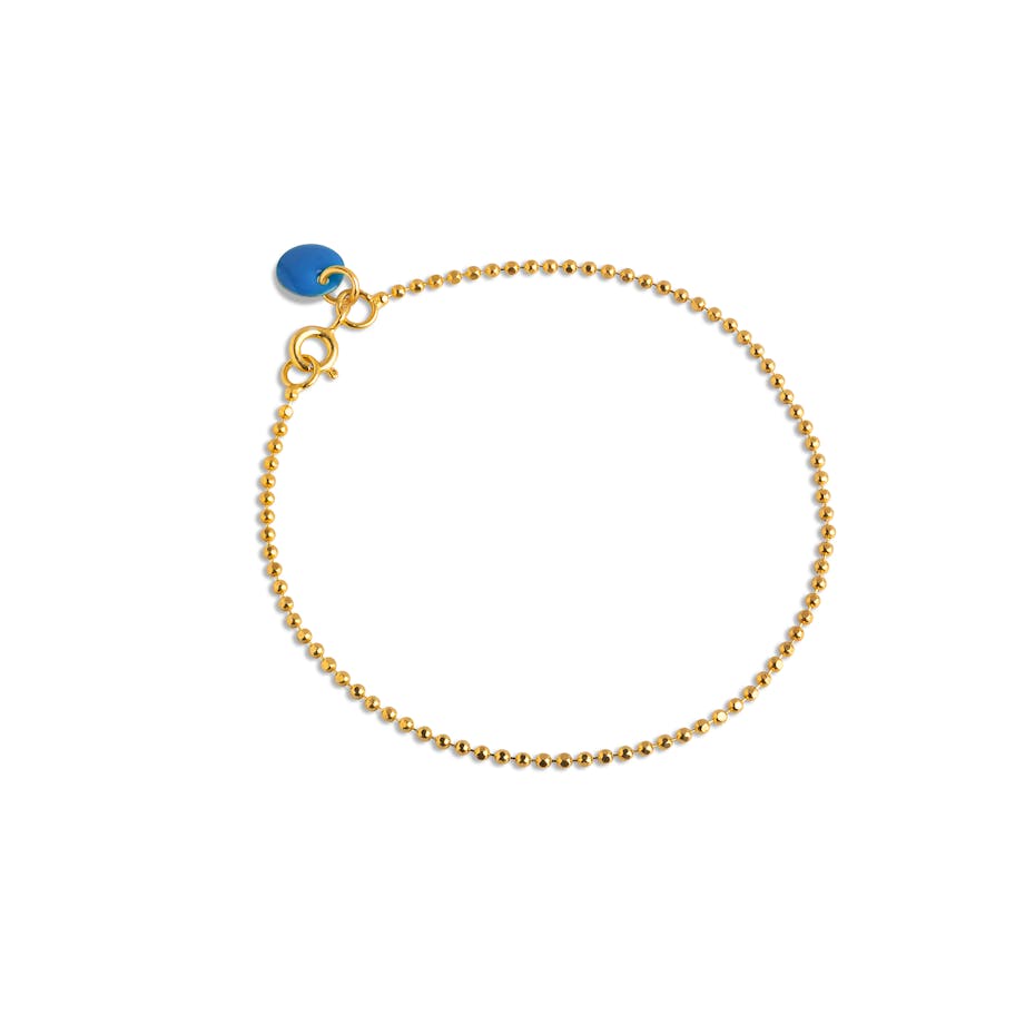 Enamel Copenhagen — Ball Chain Bracelet Cornflower Enamel Copenhagen Ball Chain Bracelet Cornflower — Armband