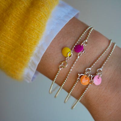 Enamel Copenhagen — Ball Chain Bracelet Cornflower Enamel Copenhagen Ball Chain Bracelet Cornflower — Armbånd