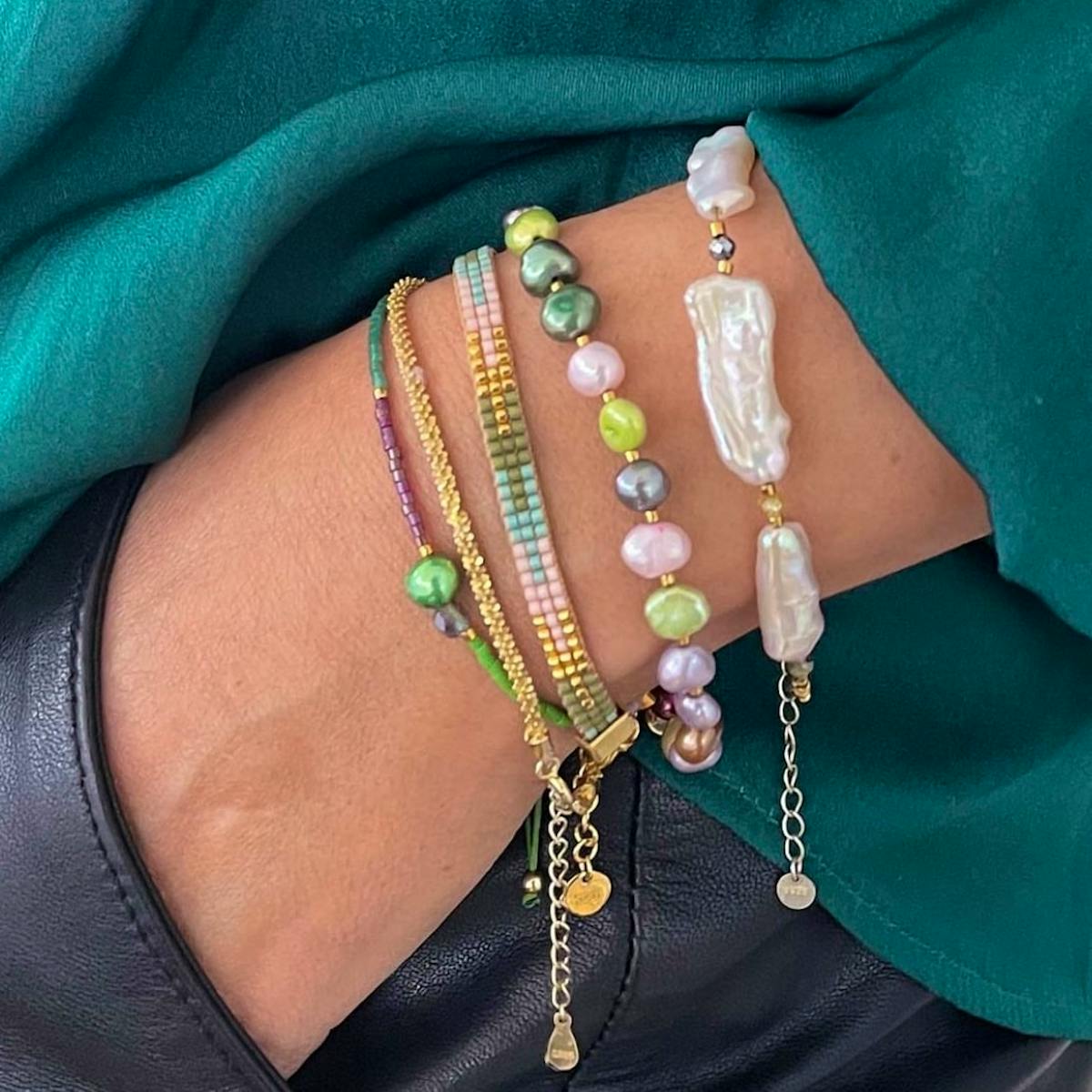 Nuni Copenhagen — Mary Dusty Bracelet Green Nuni Copenhagen Mary Dusty Bracelet Green — Armbånd