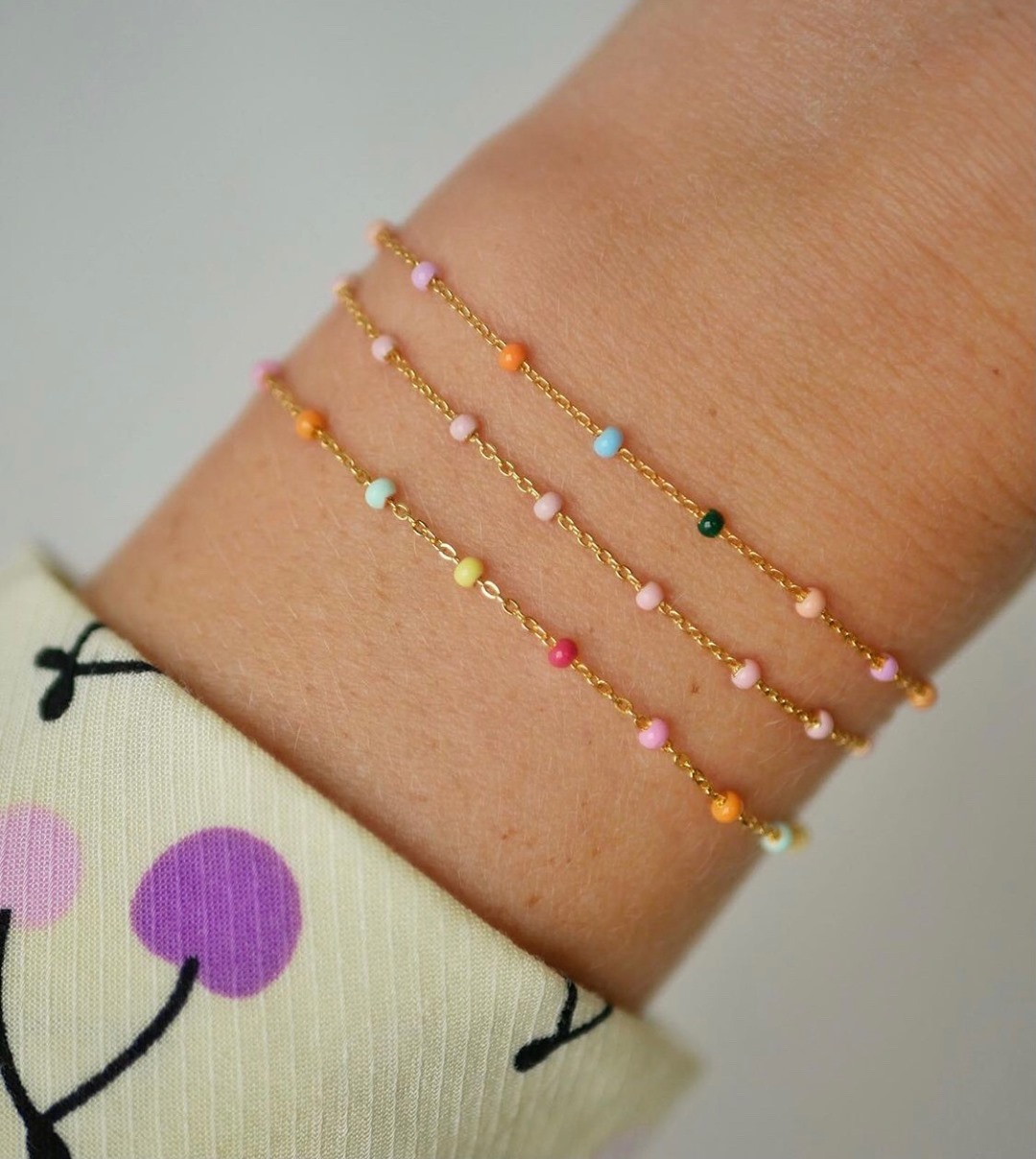 Enamel Copenhagen Lola Bracelet Rainbow — Armband