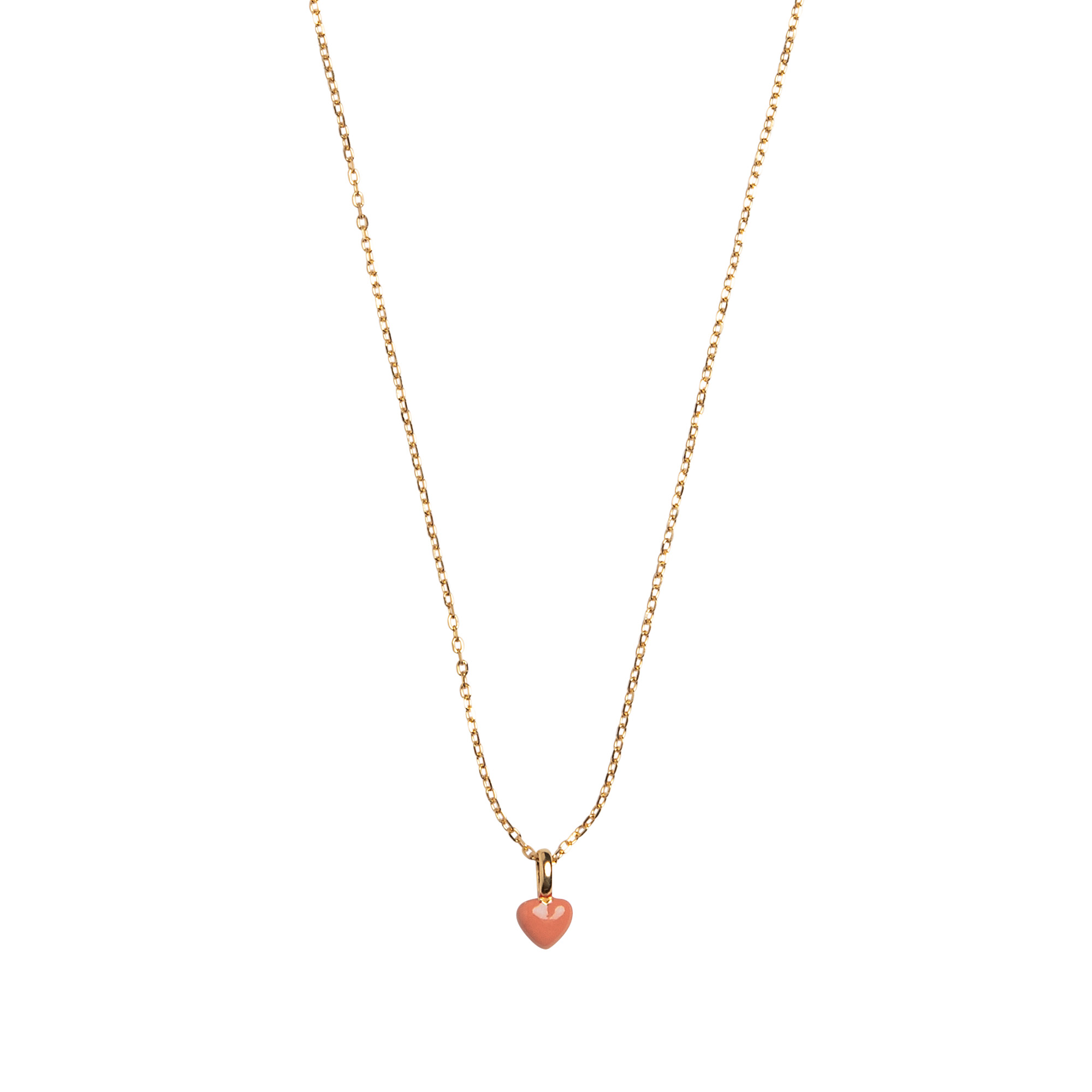 Enamel Copenhagen Amore Necklace Light Coral — Halskæde