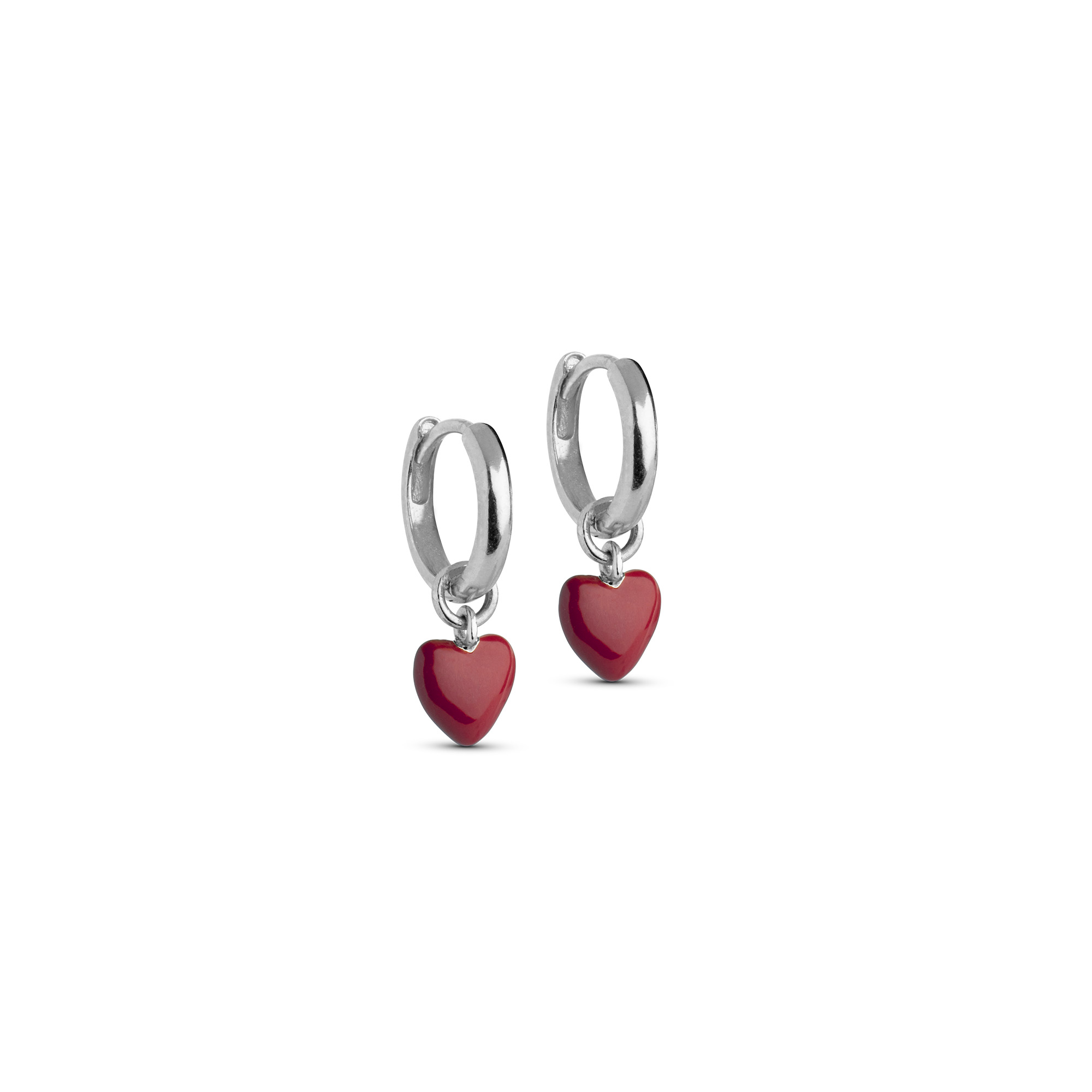 Enamel Copenhagen Amore Hoops Bordeaux — Øreringe