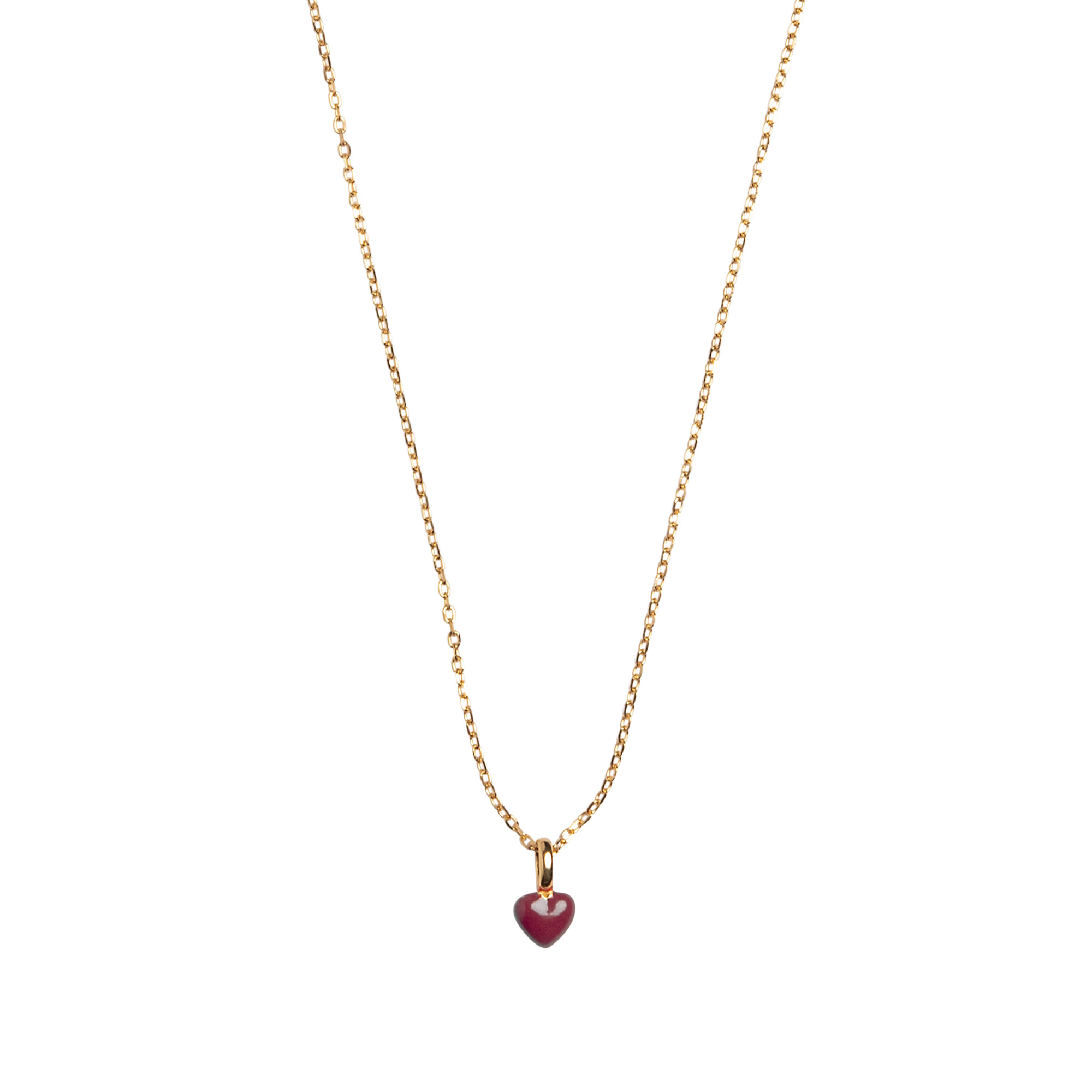 Enamel Copenhagen Amore Necklace Bordeaux — Collier