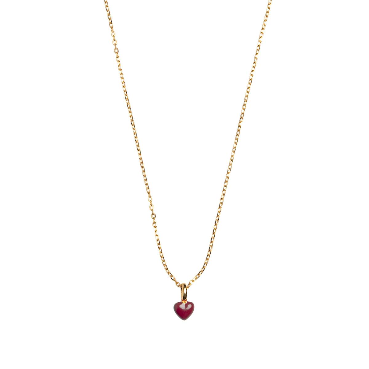 Enamel Copenhagen — Amore Necklace Bordeaux Enamel Copenhagen Amore Necklace Bordeaux — Halsketting