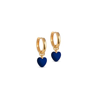 Enamel Copenhagen — Amore Hoops Indigo Blue Enamel Copenhagen Amore Hoops Indigo Blue — Earrings